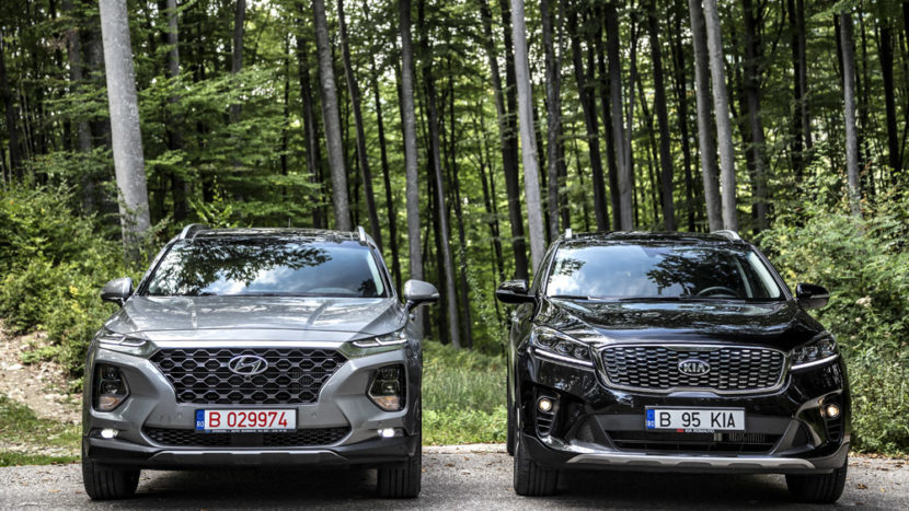 Test comparativ – Hyundai Santa Fe vs Kia Sorento